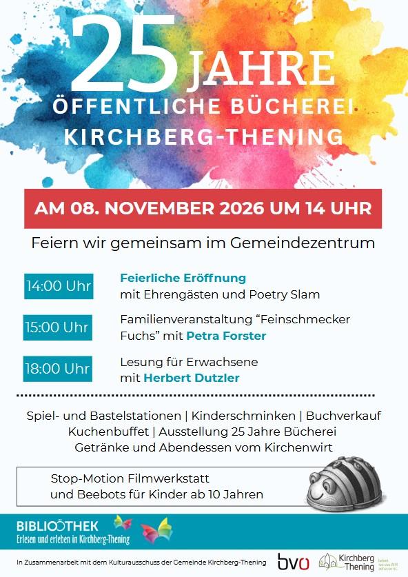 Plakat 25 Jahre Bücherei